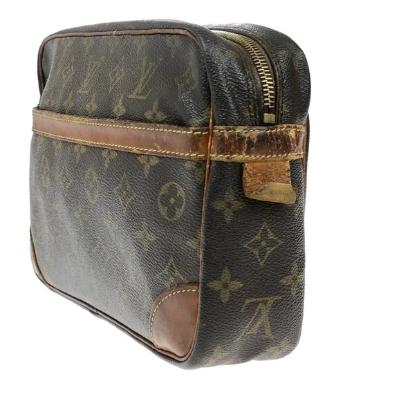 LOUIS VUITTON Compiegne 28 Clutch Hand Bag Monogram Leather Brown M51845 02YH074 - Picture 11 of 16